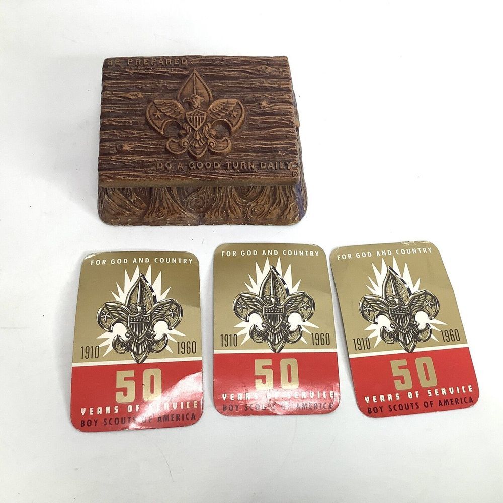 Boy Cub Scouts Box‎ BSA 3 Registration Cards 1961 Be Prepared do a Good Turn Vyg